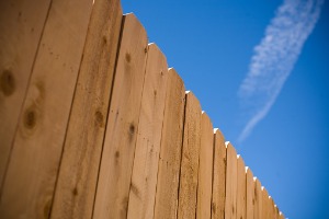 Fence Against Blue Sky Installed by a Fence Company in Decatur IL