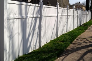 A vinyl Privacy Fence in Springfield IL