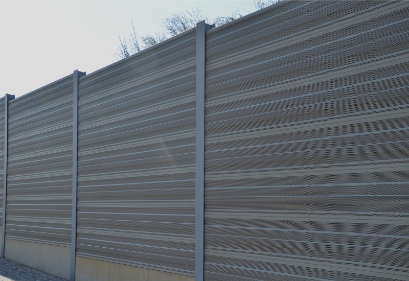 Tall commercial privacy fence