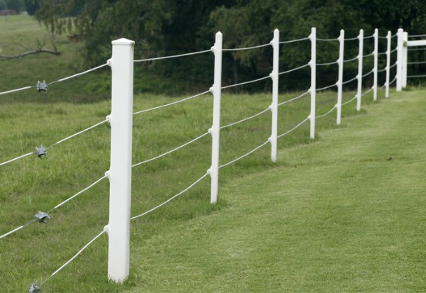 A hot-wired fence around a private property in Central Illinois
