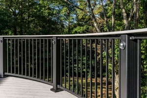Commercial Railings around a deck in Central Illinois