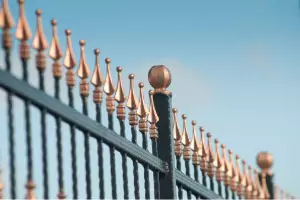 A beautiful metal fence is seen. Hohulin Fence is the best of the Fence Companies in Peoria IL.